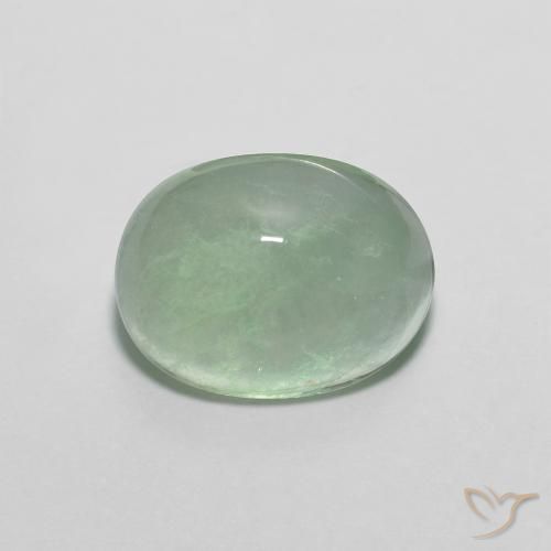 6.61克拉天然萤石，椭圆形，透明