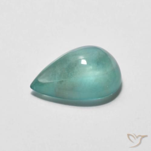 2.96克拉天然萤石，梨形，透明