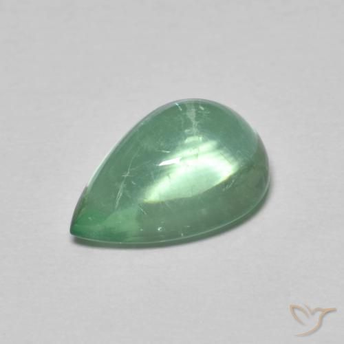 2.97克拉天然萤石，梨形，透明