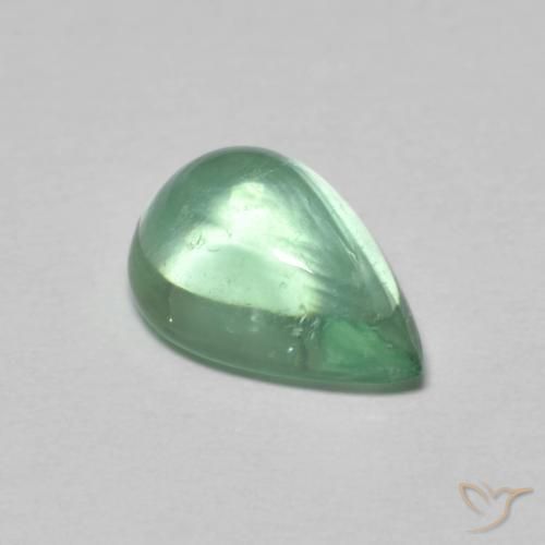 2.97克拉天然萤石，梨形，透明