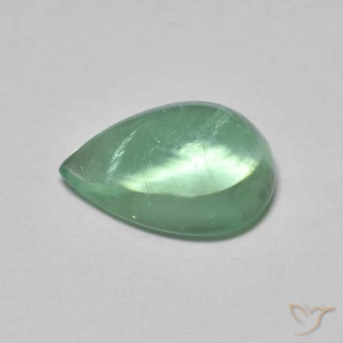 2.97克拉天然萤石，梨形，透明