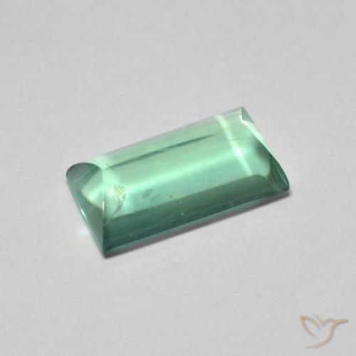 5.89ct 天然 浅绿色 萤石, 狭长方形, 透明