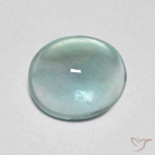 2.19ct 天然 浅绿色 萤石, 椭圆形, 透明