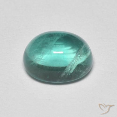 2.25克拉天然萤石，椭圆形，透明