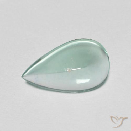 1.88ct 天然 浅绿色 萤石, 梨形, 透明