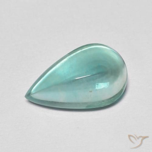 2.38克拉天然萤石，梨形，透明