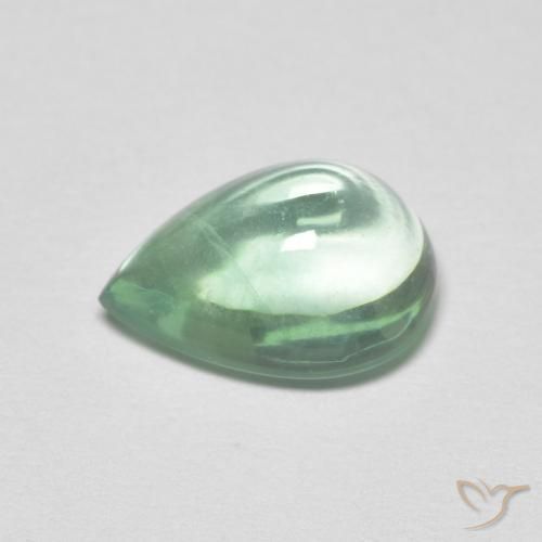 2.58克拉天然萤石，梨形，透明
