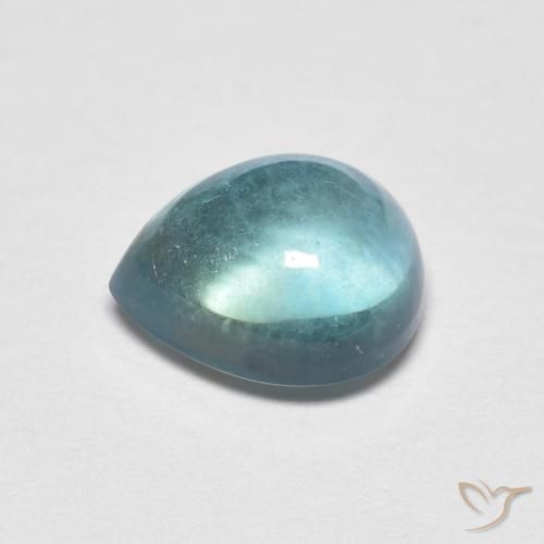 2.17克拉天然萤石，梨形，透明