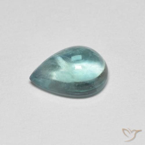2.28克拉天然萤石，梨形，透明