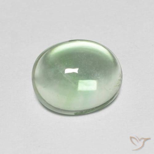 3.42ct 天然 浅绿色 萤石, 椭圆形, 透明