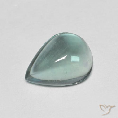 2.34克拉天然萤石，梨形，透明