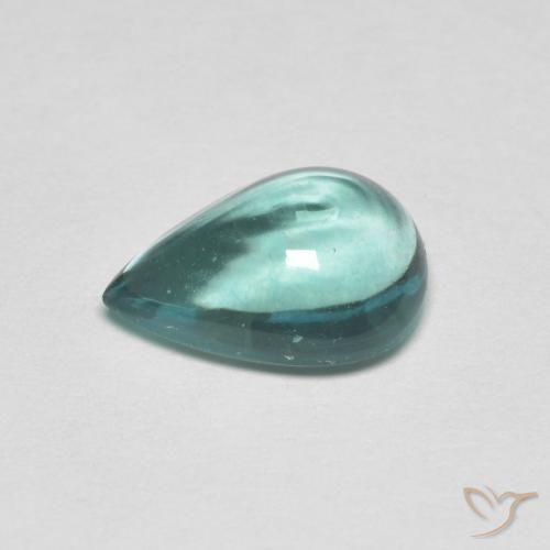 2.34克拉天然萤石，梨形，透明