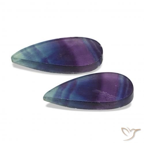 18.77克拉天然萤石，梨形，透明