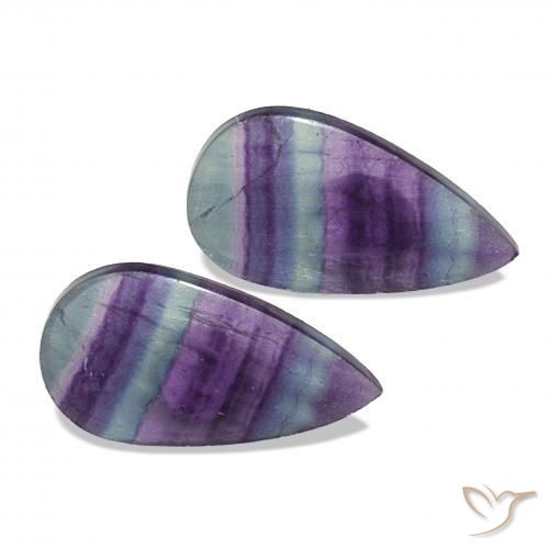 18.91克拉天然萤石，梨形，透明