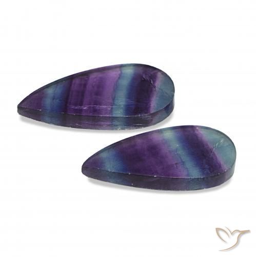 18.91克拉天然萤石，梨形，透明