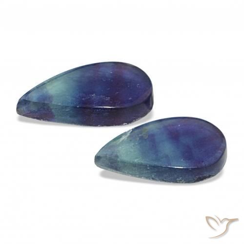 10.87克拉天然萤石，梨形，透明