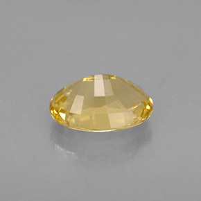 0.76克拉天然黄色金绿柱石，椭圆形切割，7×5.2毫米，VVS-VS