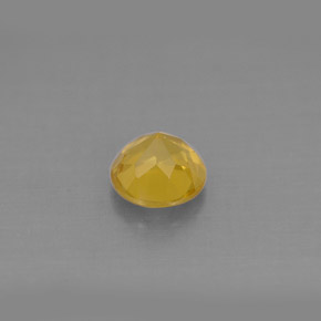 0.81克拉天然黄色金绿柱石，圆形切割，5.95毫米，VS