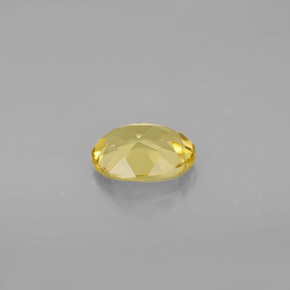 0.97克拉天然黄色金绿柱石，椭圆形切割，7.6×6毫米，VVS