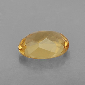 0.99克拉天然黄色金绿柱石，椭圆形切割，7.7×5.8毫米，VVS-VS