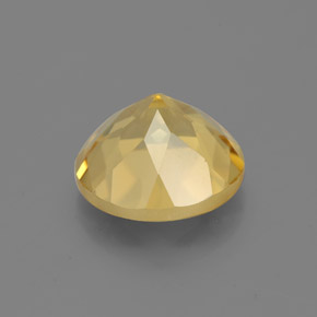 2.70克拉天然黄色金绿柱石，圆形切割，9.12毫米，VS
