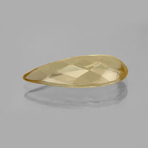 4.41克拉天然金色绿柱石，梨形，VS-SI