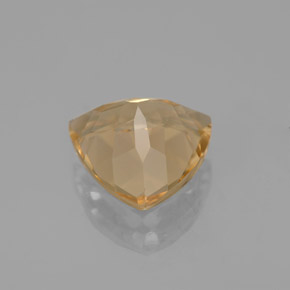 2.88克拉天然黄色金绿柱石，三角形，10×10毫米，VVS