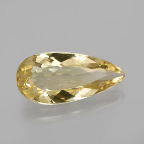 2.66克拉天然金色金绿柱石，梨形，15×7.3毫米，VS