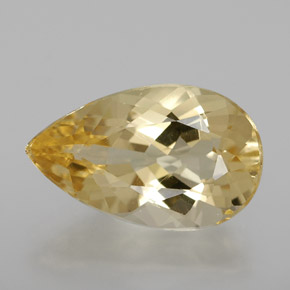 2.98克拉天然黄色金绿柱石，梨形，12.8×7.9毫米，VVS
