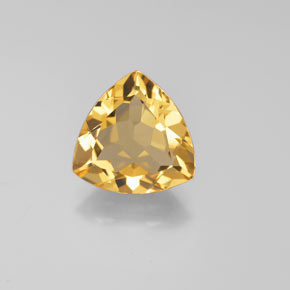 2.61克拉天然黄色金绿柱石，三角形，10.1×10毫米，VVS