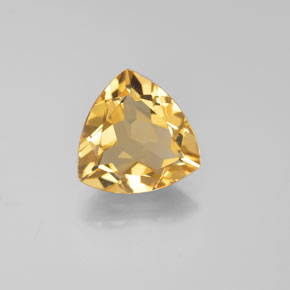2.61克拉天然黄色金绿柱石，三角形，10.1×10毫米，VVS