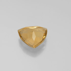 2.67克拉天然黄色金绿柱石，三角形，10.3×10.2毫米，VVS
