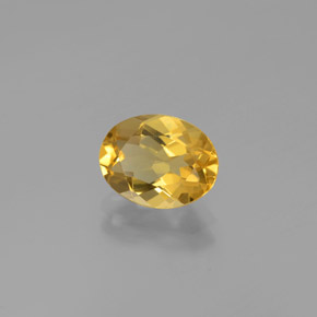 1.62克拉天然金色金绿柱石，椭圆形切割，9×6.9毫米，VVS-VS