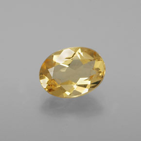 1.35克拉天然金色金绿柱石，椭圆形切割，8.8×6.5毫米，VVS-VS