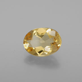 1.35克拉天然金色金绿柱石，椭圆形切割，8.8×6.5毫米，VVS-VS