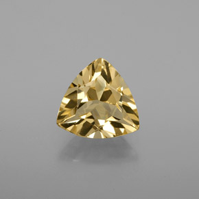 1.35克拉天然黄色金绿柱石，三角形，8.2×8毫米，VVS-VS