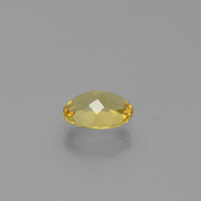 1.12克拉天然黄色金绿柱石，椭圆形切割，8×6毫米，VVS