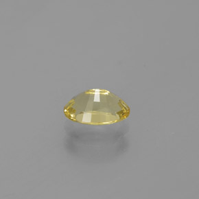 0.56克拉天然黄色金绿柱石，椭圆形切割，6.3×4.6毫米，VVS-VS