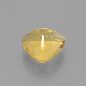 2.23克拉天然黄色金绿柱石，三角形，9×8.9毫米，VS
