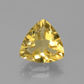 2.67克拉天然黄色金绿柱石，三角形，9.9×9.8毫米，VVS-VS