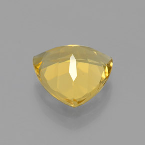 2.67克拉天然黄色金绿柱石，三角形，9.9×9.8毫米，VVS-VS