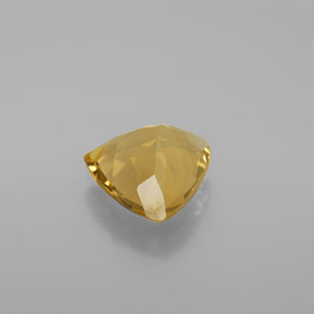 2.42克拉天然黄色金绿柱石，三角形，9.9×9.7毫米，VVS-VS