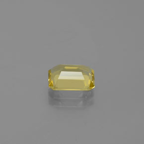 1.38克拉天然黄色金绿柱石，祖母绿式切割，8×6.1毫米，VVS-VS