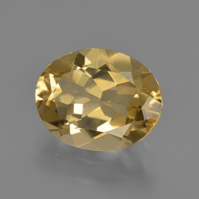 3.17克拉天然黄金色金绿柱石，椭圆形切割，11.3×8.9毫米，VVS