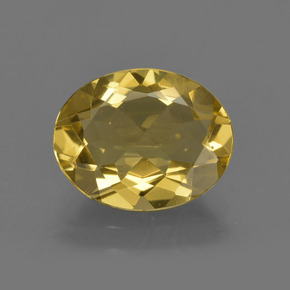 2.58克拉天然金色金绿柱石，椭圆形切割，11.1×8.8毫米，VS