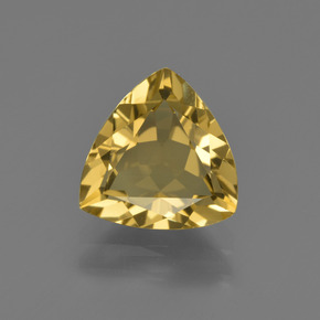 1.89克拉天然黄金色金绿柱石，三角形，9×8.6毫米，VVS