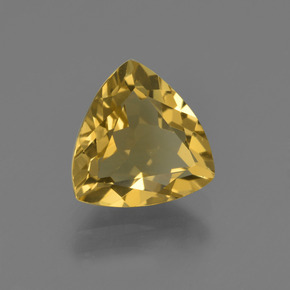 1.89克拉天然黄金色金绿柱石，三角形，9×8.6毫米，VVS