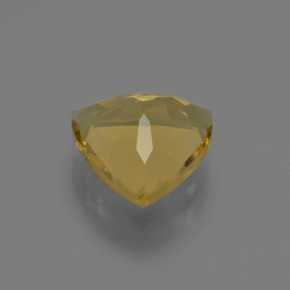1.89克拉天然黄金色金绿柱石，三角形，9×8.6毫米，VVS