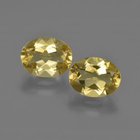 3.67天然黄色金绿柱石，椭圆形切割，9.2×7.2毫米，VVS-VS