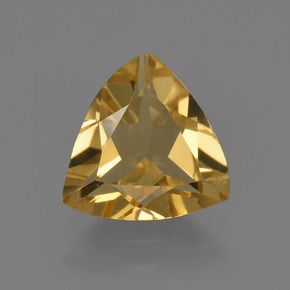 1.85克拉天然黄金色金绿柱石，三角形，9.4×8.8毫米，VVS
